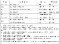 银河国际2019年上学期第十四周工作安排