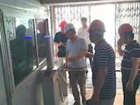 银河国际进行第一教学楼拆除重建项目建设安全检查