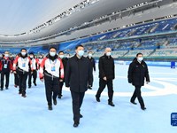 习近平在北京考察2022年冬奥会、冬残奥会筹办备赛工作